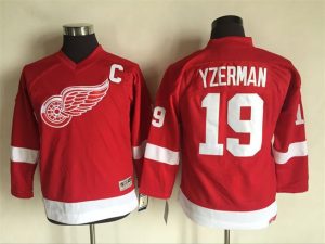 Kinder Detroit Red Wings Eishockey Trikot Steve Yzerman #19 Red